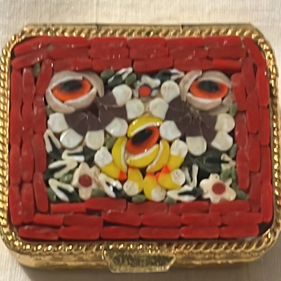 Micro-mosaic rectangular little pill box - Picture 8 of 11